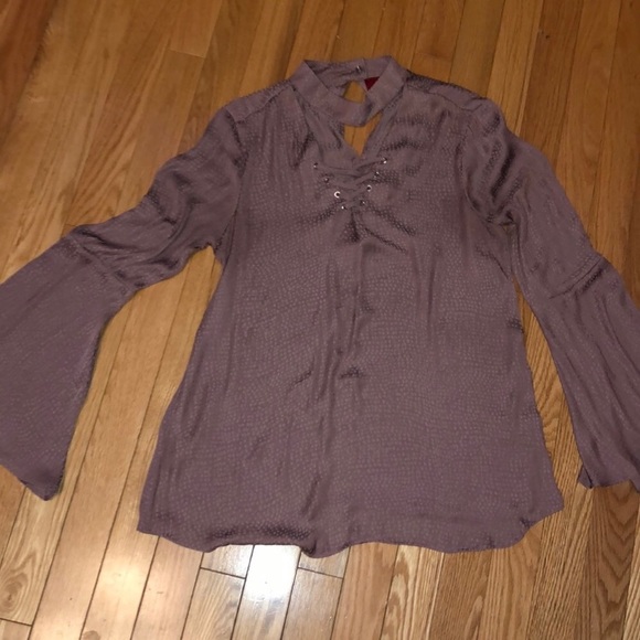 Jennifer Lopez Tops - Jennifer Lopez Boho Purple Leopard Print